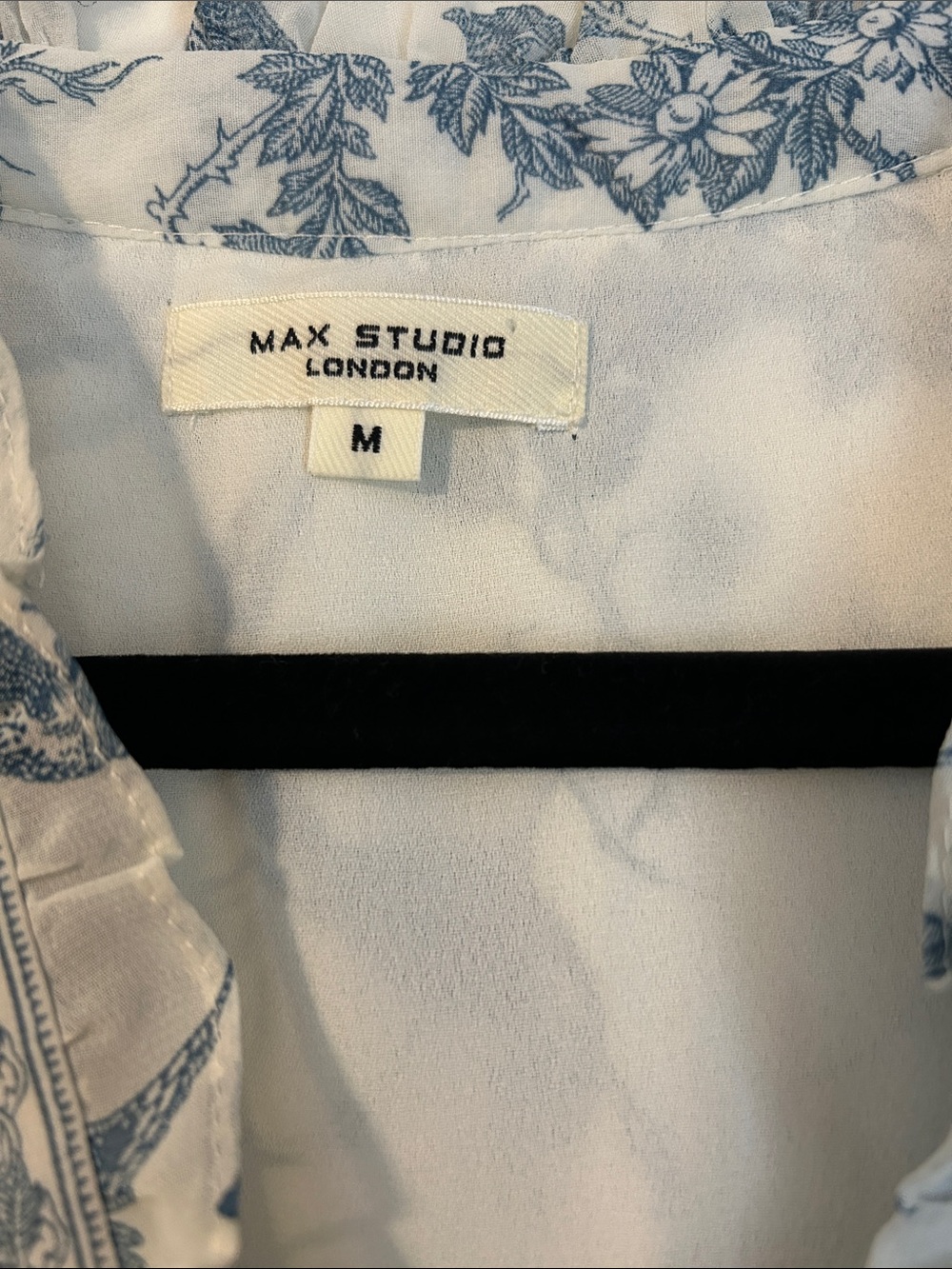 Max Studio Light Blue Floral Tiered Maxi Dress - Picture 2 of 4